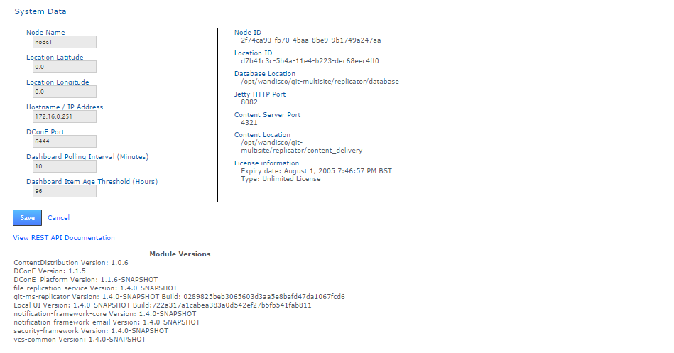 settings - System Data