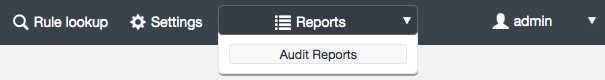 Dashboard > Reports ACP