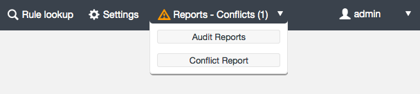 Conflict report exists ACP