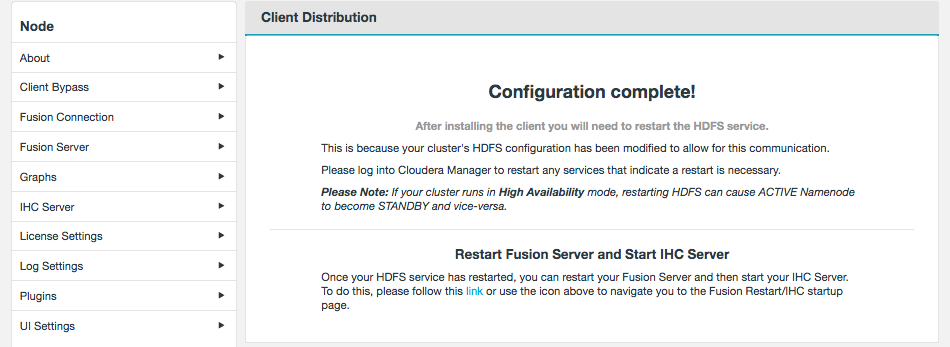 WANdisco Fusion Client configuration
