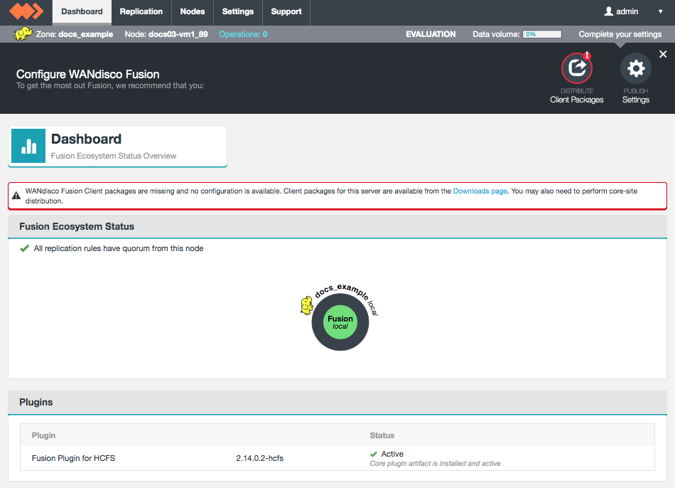 WANdisco Fusion Client configuration