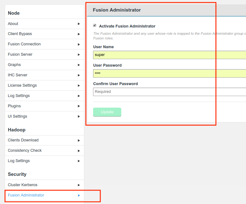 Fusion Admin