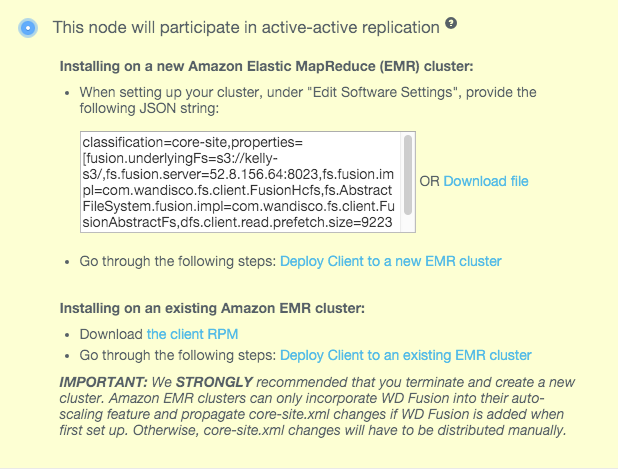 WD Fusion Deployment