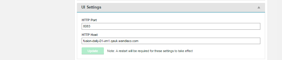 UI Settings