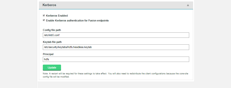 Kerberos Settings