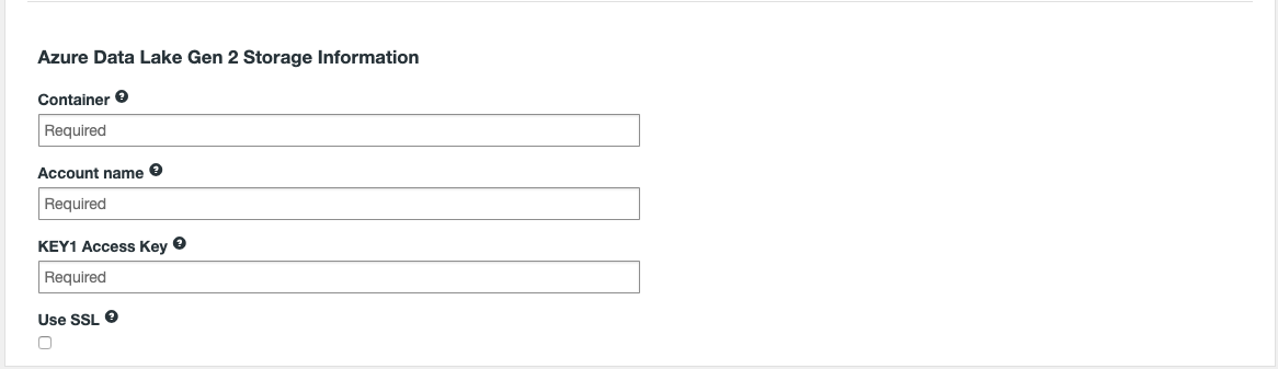 Azure install - ADLSg2