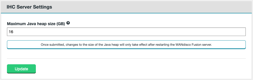 IHC Server Settings