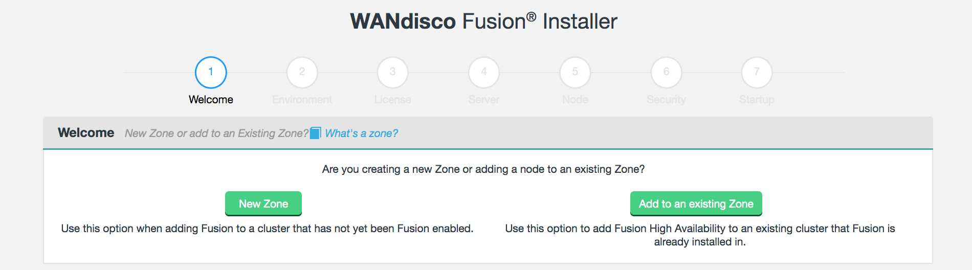 Installer start