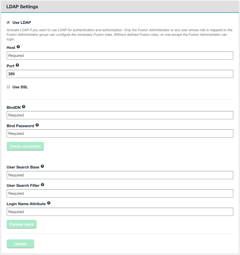 LDAP Settings