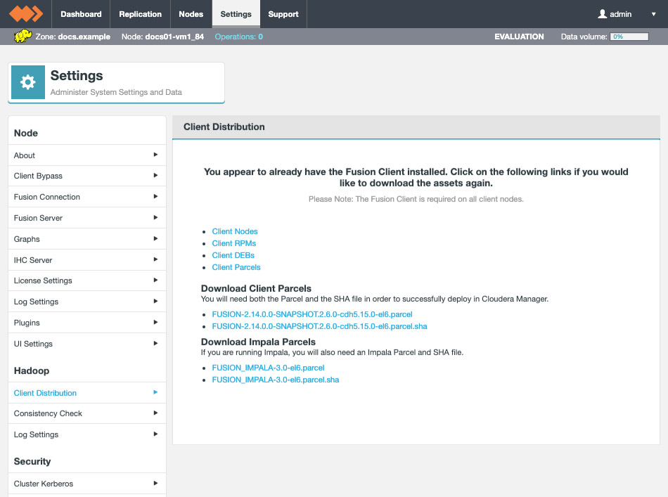 WANdisco Fusion Client configuration