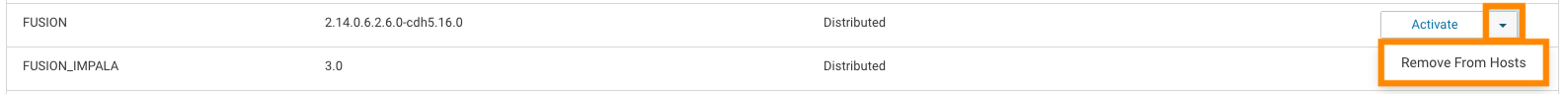 Uninstall - Cloudera Fusion removal