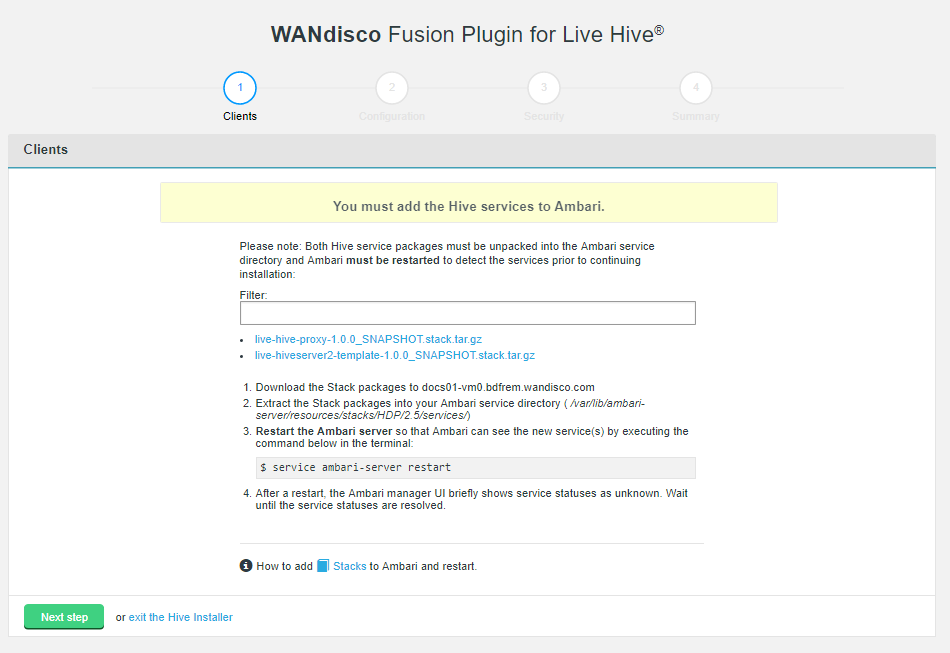 Live Hive Plugin installation