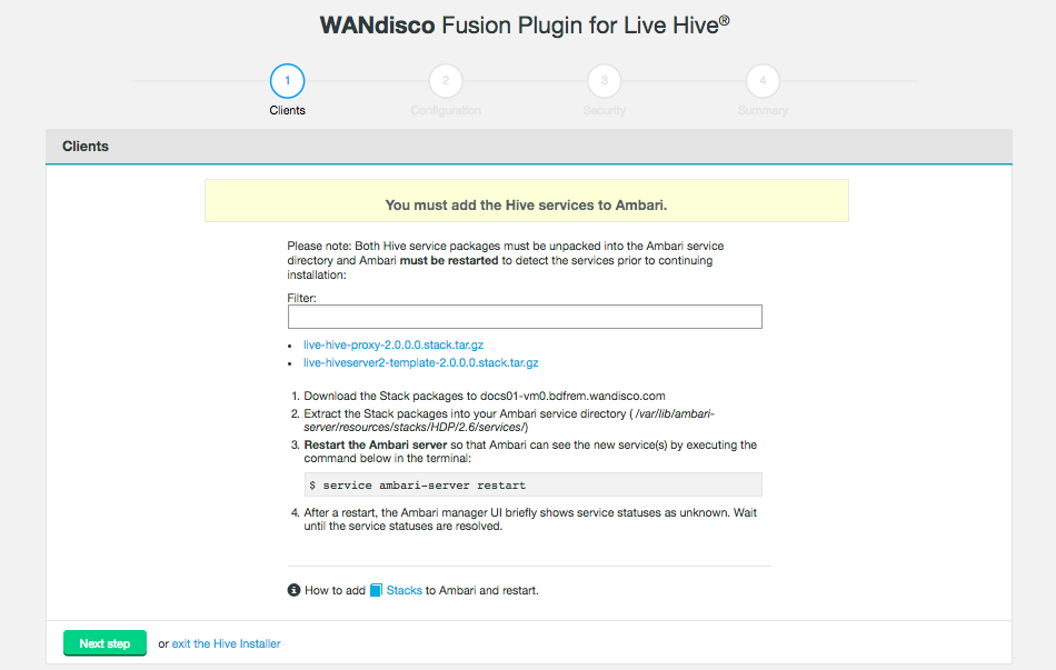 Live Hive Plugin installation