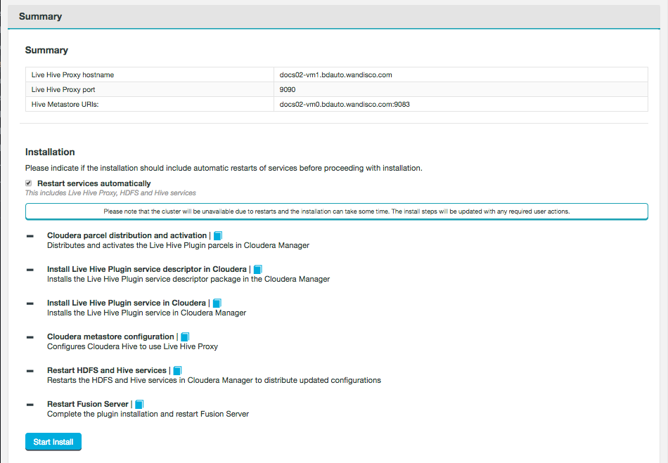 Live Hive Plugin installation
