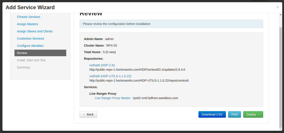 Review Configuration