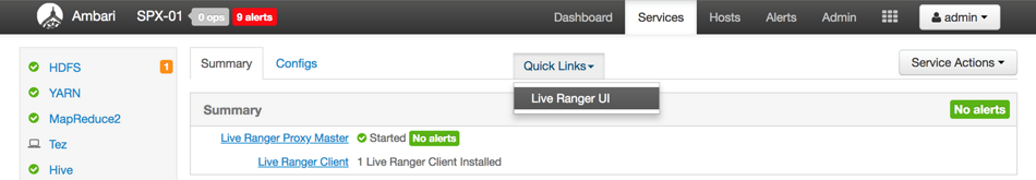 Live Ranger UI