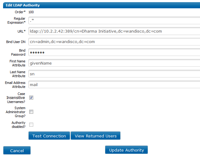 LDAP Authority