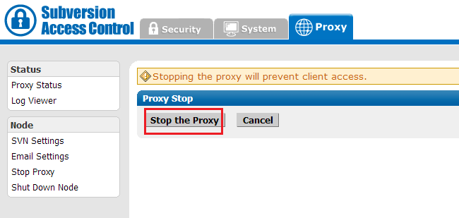 Synchronized stop for upgrade