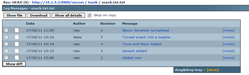 svn explained02log