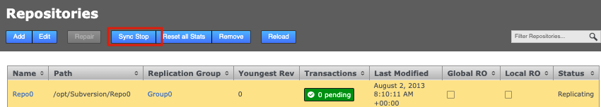 syncstopall repos