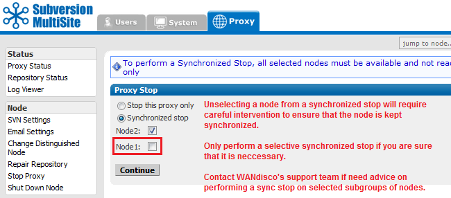 Synchronized stop 01