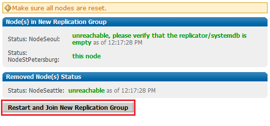 Emergency Reconfiguration of Quorum 7