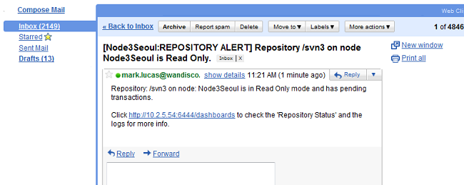 Example emails
