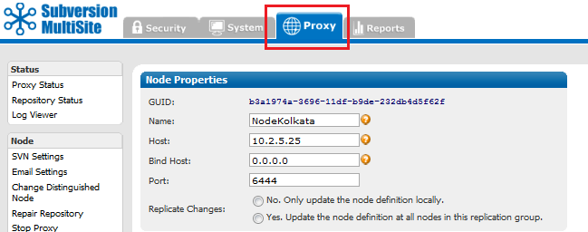 Change SVN replicated Port 01