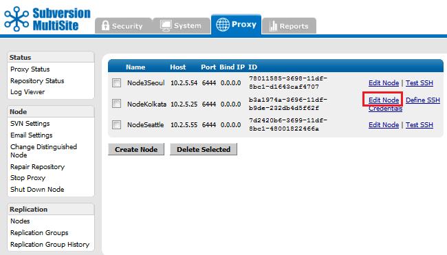 Change SVN replicated Port 03