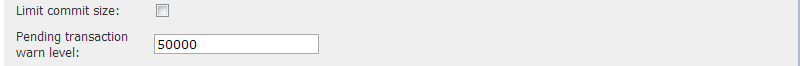 Admin Console - Limit Commit