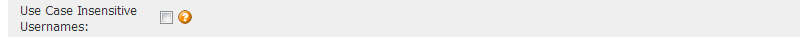 Admin Console - Use case insenstive