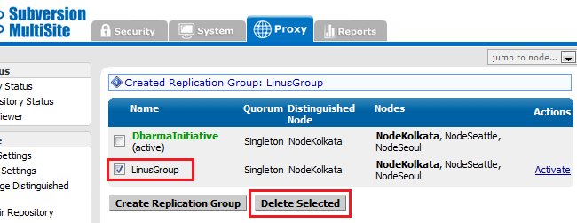 Create Replication Group 01